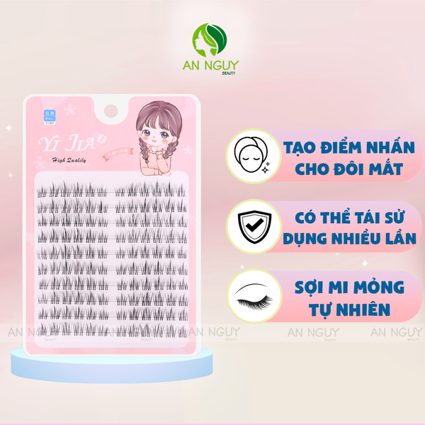 Lông Mi Giả Cụm Rời Tự Nhiên Nhiều Mẫu