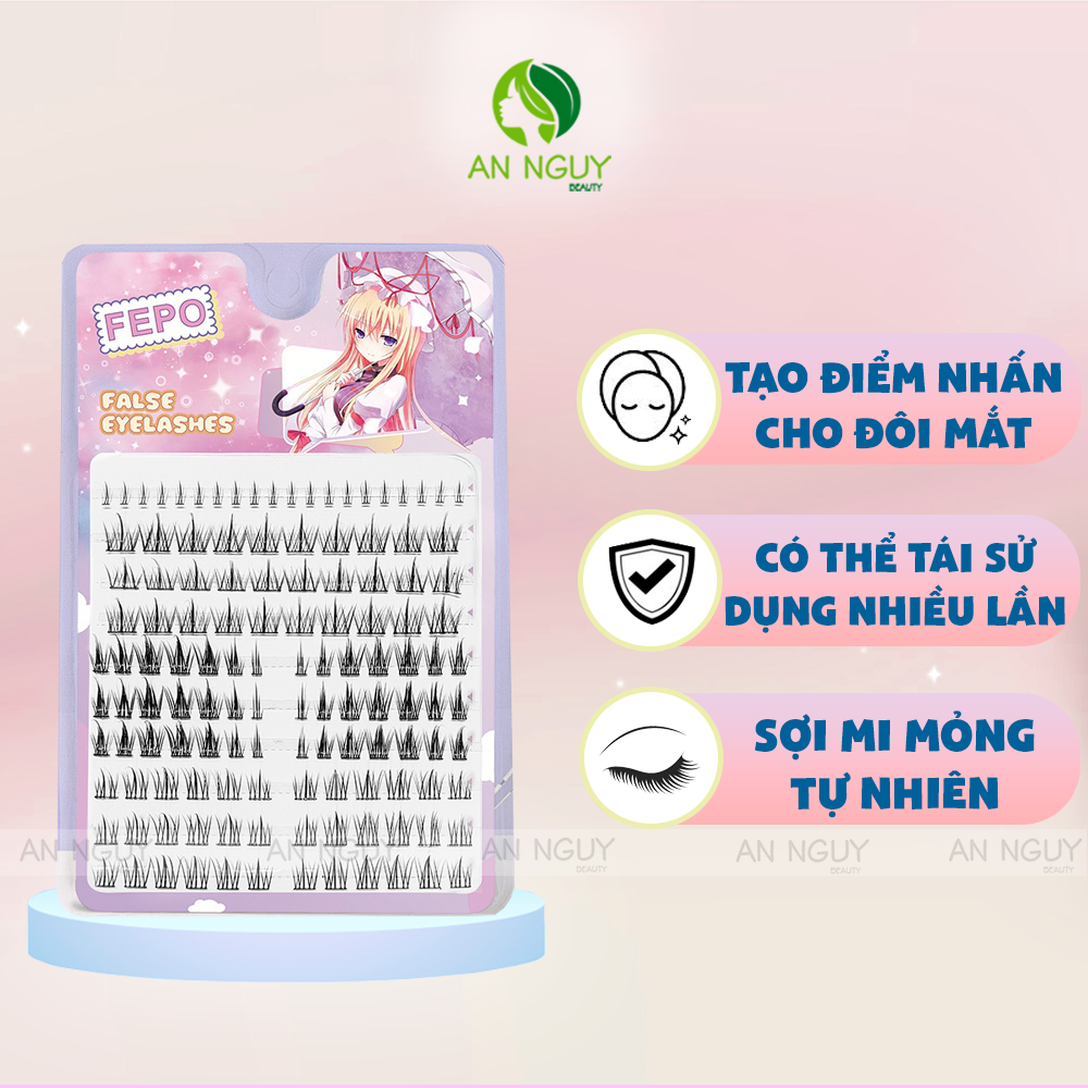 Lông Mi Giả Cụm Rời Tự Nhiên Nhiều Mẫu