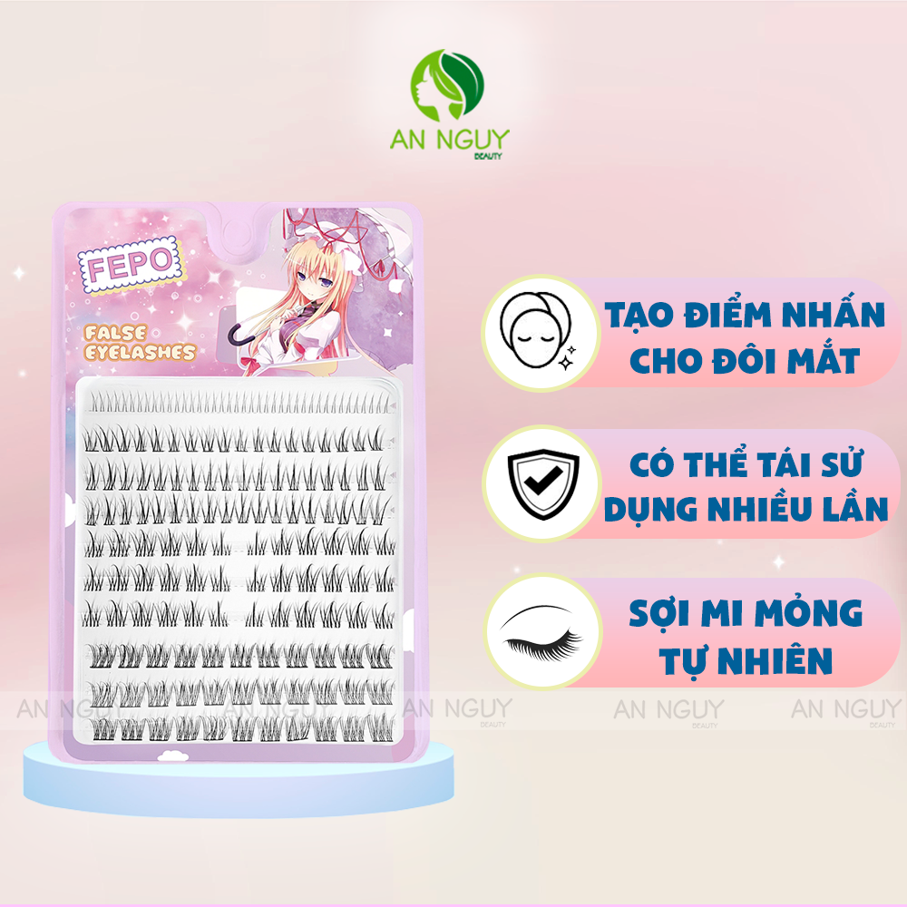 Lông Mi Giả Cụm Rời Tự Nhiên Nhiều Mẫu