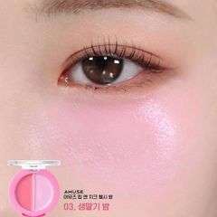 Má Hồng Và Son Dưỡng 2 Ngăn Amuse Lip & Cheek Healthy Balm 1.5g