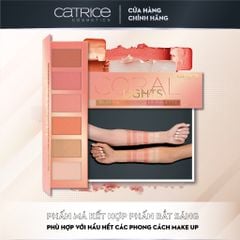 Bảng Phấn Má Và Bắt Sáng 6 Ô Catrice Coral Light Blush & Highlighter Palette 15g #10. Soft Coral