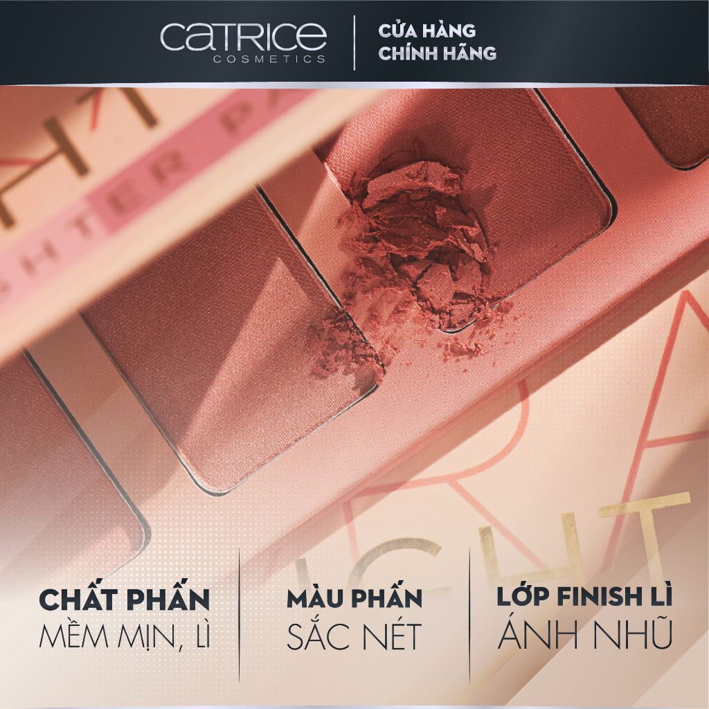 Bảng Phấn Má Và Bắt Sáng 6 Ô Catrice Coral Light Blush & Highlighter Palette 15g #10. Soft Coral