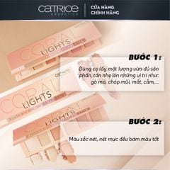 Bảng Phấn Má Và Bắt Sáng 6 Ô Catrice Coral Light Blush & Highlighter Palette 15g #10. Soft Coral