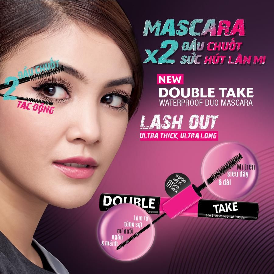 Mascara 2 Đầu Silkygirl Double Take Waterproof Duo (5g x 2)
