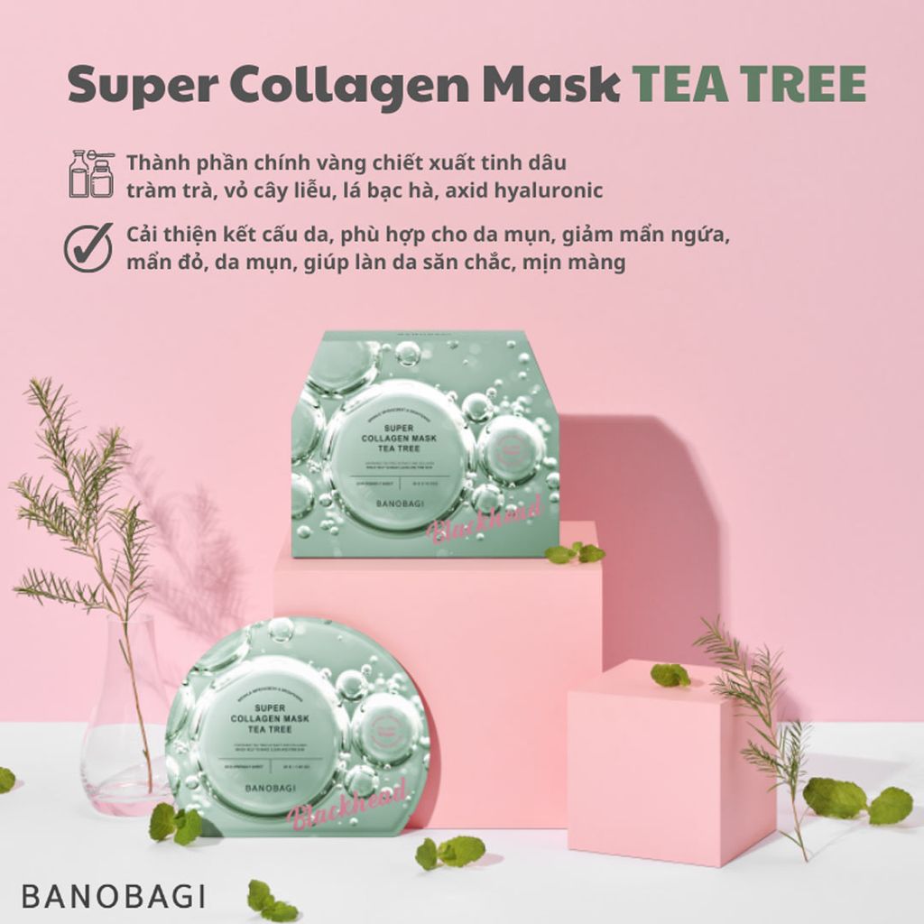 Mặt Nạ Banobagi Super Collagen Mask Tăng Độ Đàn Hồi, Dưỡng Da 30gr