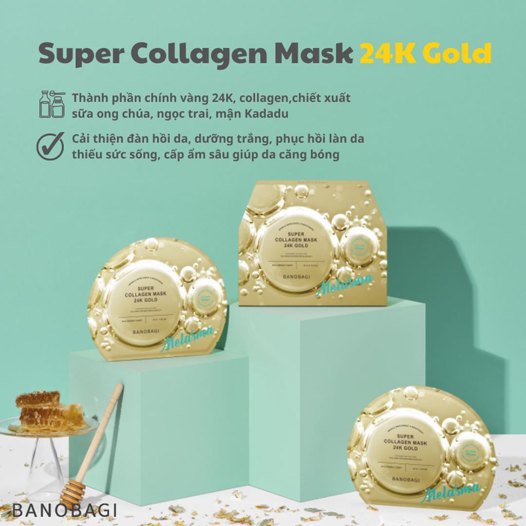 Mặt Nạ Banobagi Super Collagen Mask Tăng Độ Đàn Hồi, Dưỡng Da 30gr