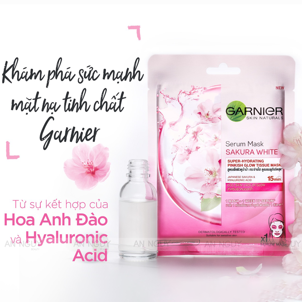 Mặt Nạ Dưỡng Da Garnier Serum Mask Chứa Dưỡng Chất Tự Nhiên 28g