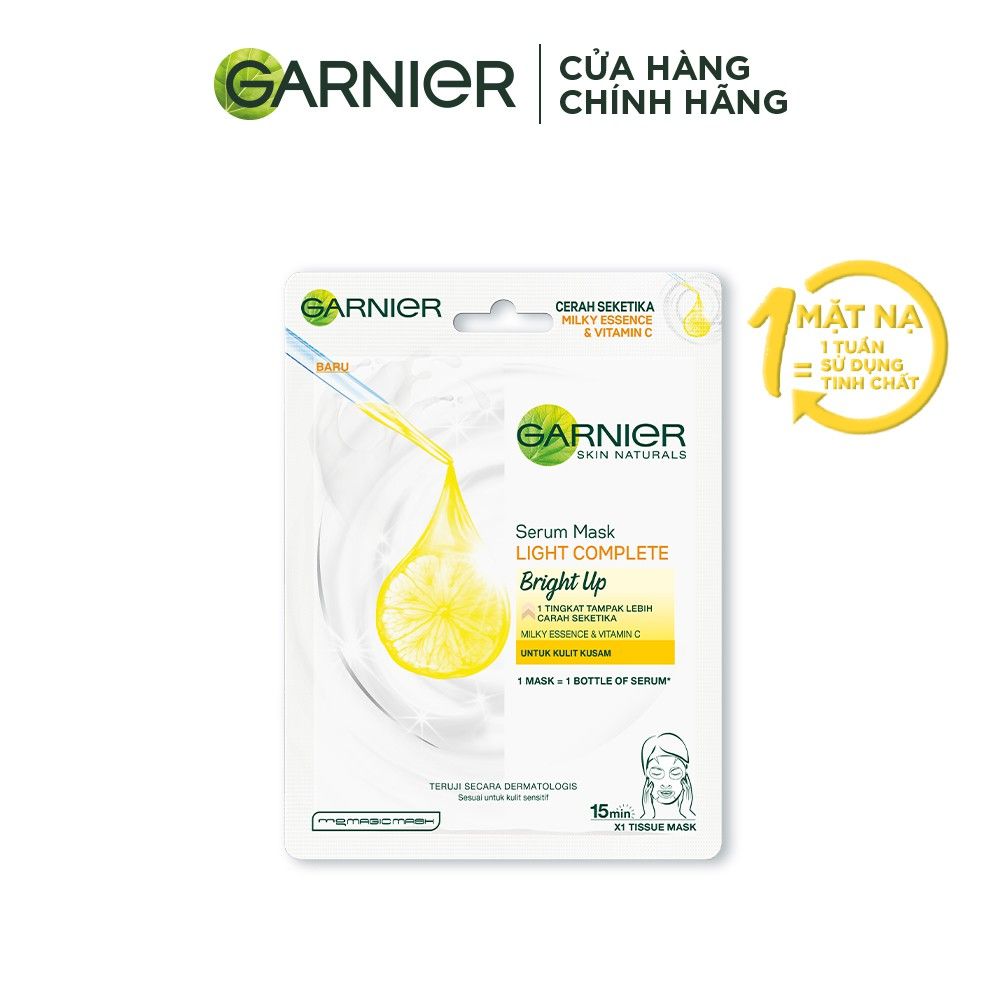 Mặt Nạ Dưỡng Da Garnier Serum Mask Chứa Dưỡng Chất Tự Nhiên 28g