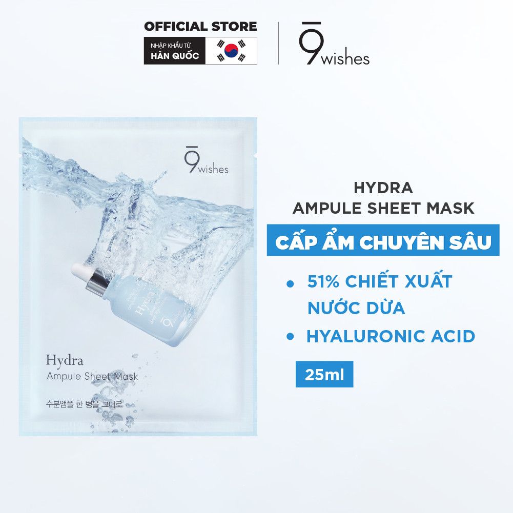 Mặt Nạ 9Wishes Hydra Ampule Sheet Mask 25ml