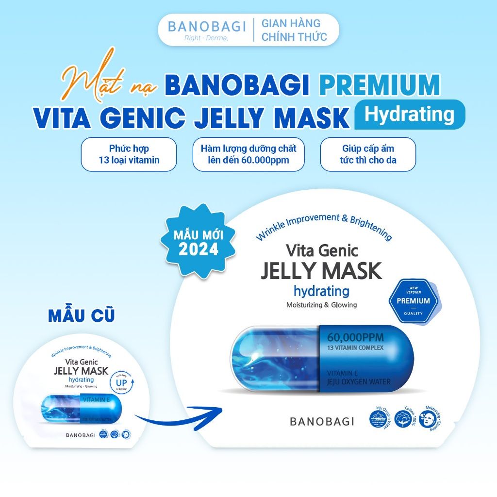 Mặt Nạ Banobagi Vita Genic Jelly Mask Dưỡng Da Trắng Khỏe 30gr