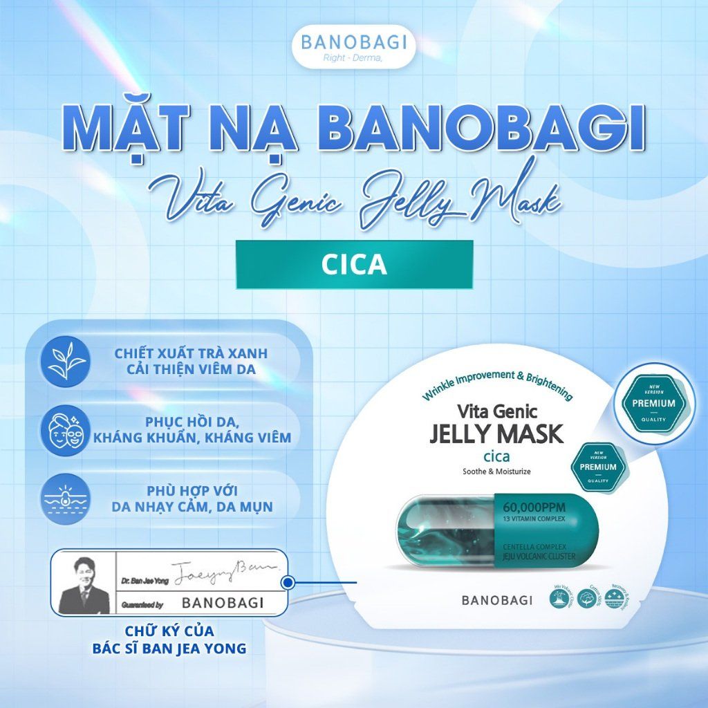 Mặt Nạ Banobagi Vita Genic Jelly Mask Dưỡng Da Trắng Khỏe 30gr