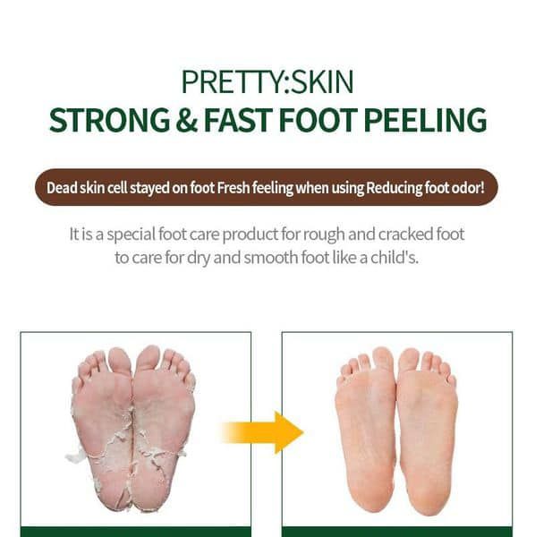 Mặt Nạ Chân PrettySkin Strong & Fast Foot Peeling Tẩy Da Chết, Mềm Da Chân 40ml