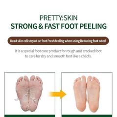 Mặt Nạ Chân PrettySkin Strong & Fast Foot Peeling Tẩy Da Chết, Mềm Da Chân 40ml