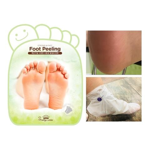 Mặt Nạ Chân PrettySkin Strong & Fast Foot Peeling Tẩy Da Chết, Mềm Da Chân 40ml