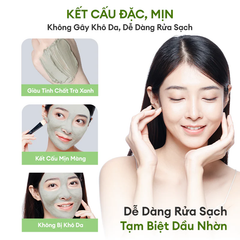 Mặt Nạ Đất Sét Colorkey Luminous Green Tea Purifying Clay Mask Làm Sạch Da 60g