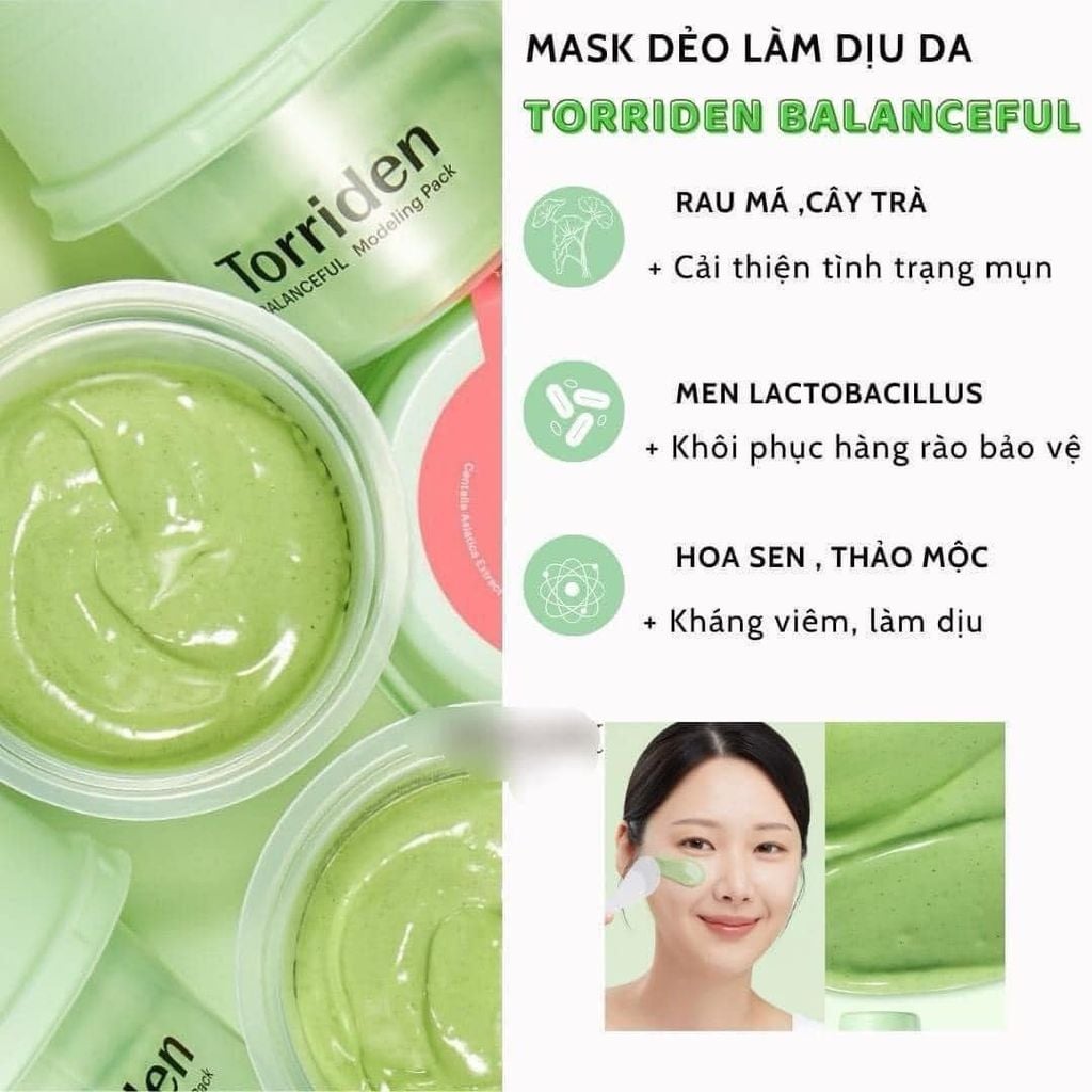 Mặt Nạ Dẻo Torriden Balanceful Modeling Pack Xanh Lá