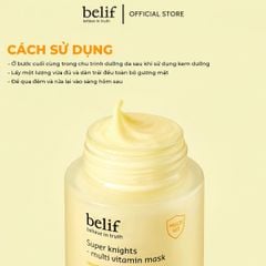 Mặt Nạ Ngủ Belif Super Knights - Multi Vitamin Mask Dưỡng Sáng Da