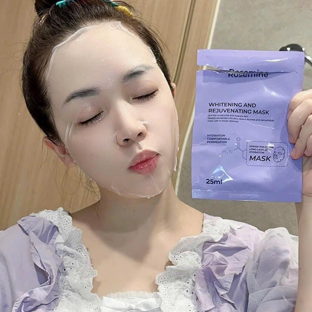 Mặt Nạ Rosemine Whitening And Rejuvenating Mask Dưỡng Trắng Da 25ml