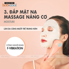 Máy Đẩy Tinh Chất HALIO Ion Hot & Cool Beauty Device Nâng Cơ Mặt, Dưỡng Sáng