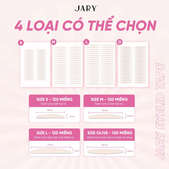 Miếng Dán Kích Mí Jary Eyelid Tape Long Lasting 120 Miếng