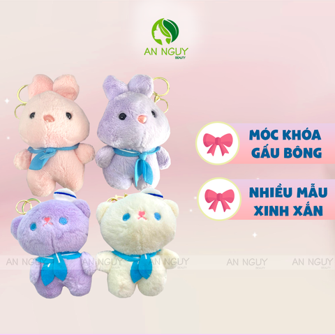 Móc Khóa Gấu Bông Nhiều Màu Dễ Thương