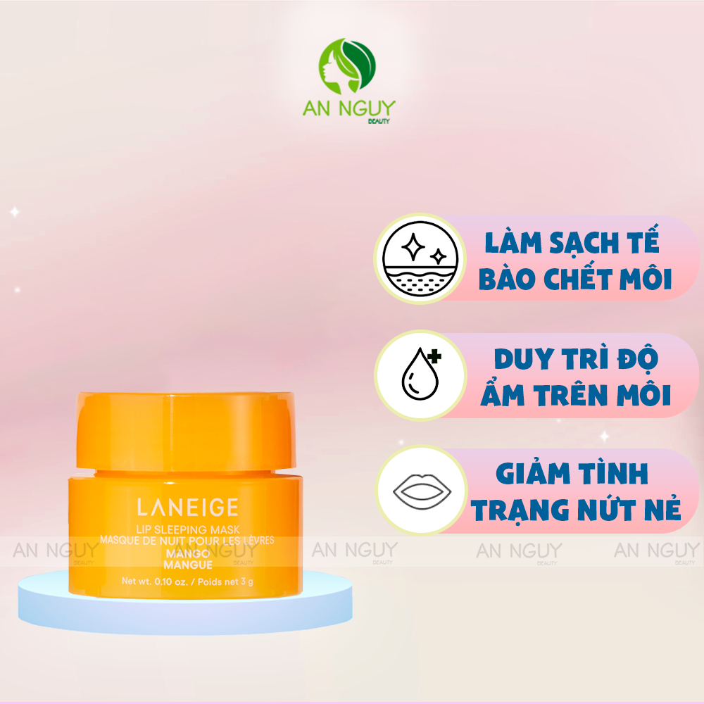 Mặt Nạ Ngủ Môi Laneige Lip Sleeping Mask Dưỡng Ẩm, Hỗ Trợ Giảm Thâm Môi
