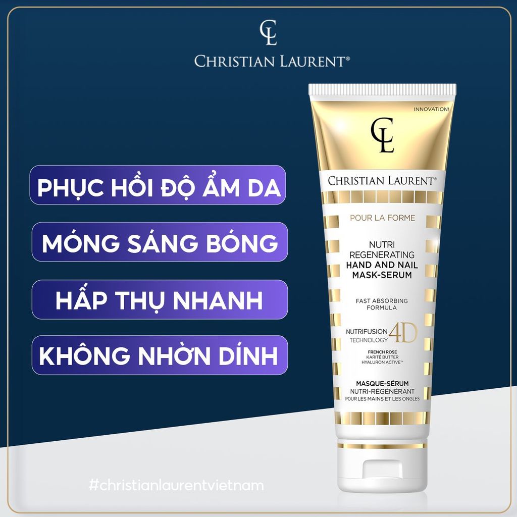 Kem Dưỡng Da Tay Và Móng Christian Laurent Nutri Regenerating Hand And Nail Mask-Serum 125ml