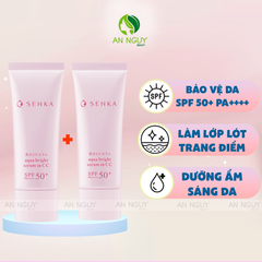 Serum Chống Nắng Senka 3 In 1 Aqua Bright Serum In CC SPF 50+ PA++++ Dưỡng Sáng 40g