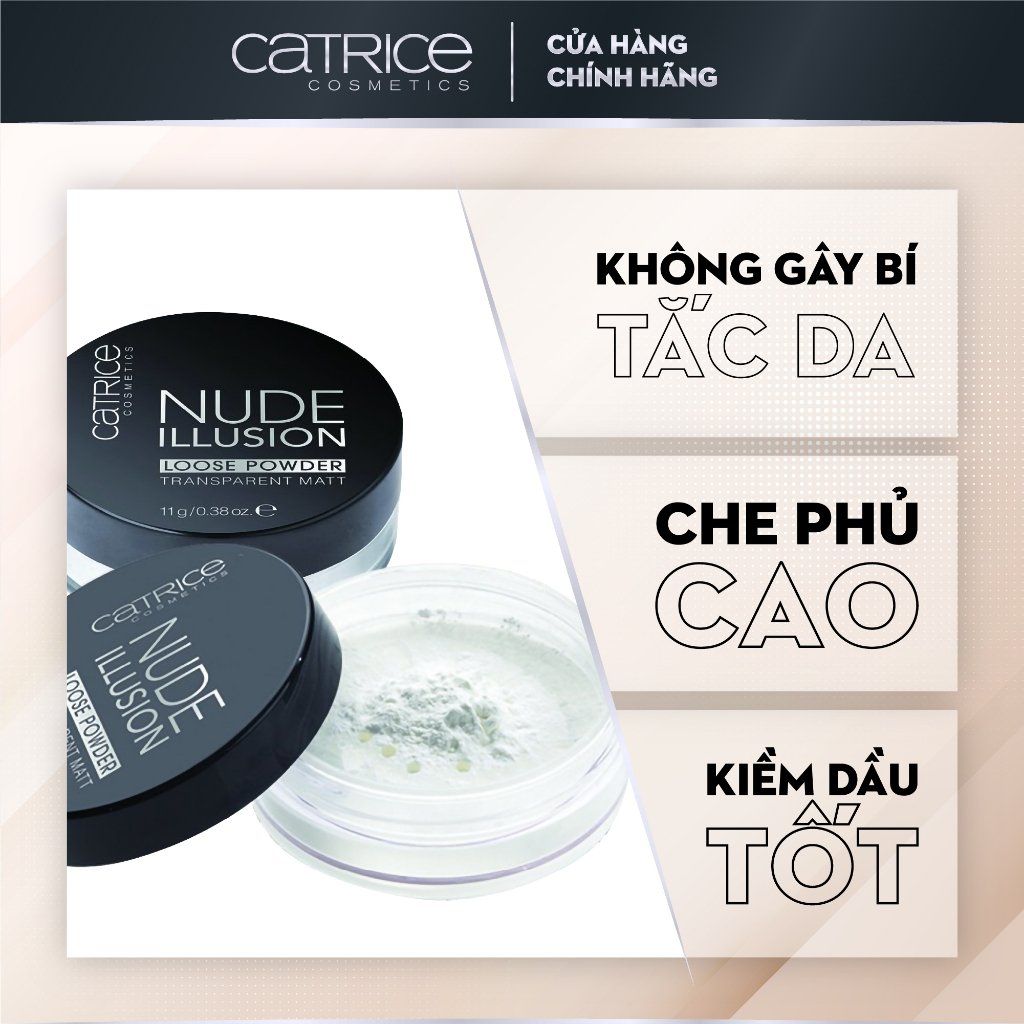 Phấn Phủ Dạng Bột Catrice Nude Illusion Loose Powder Transparent Matt 11g