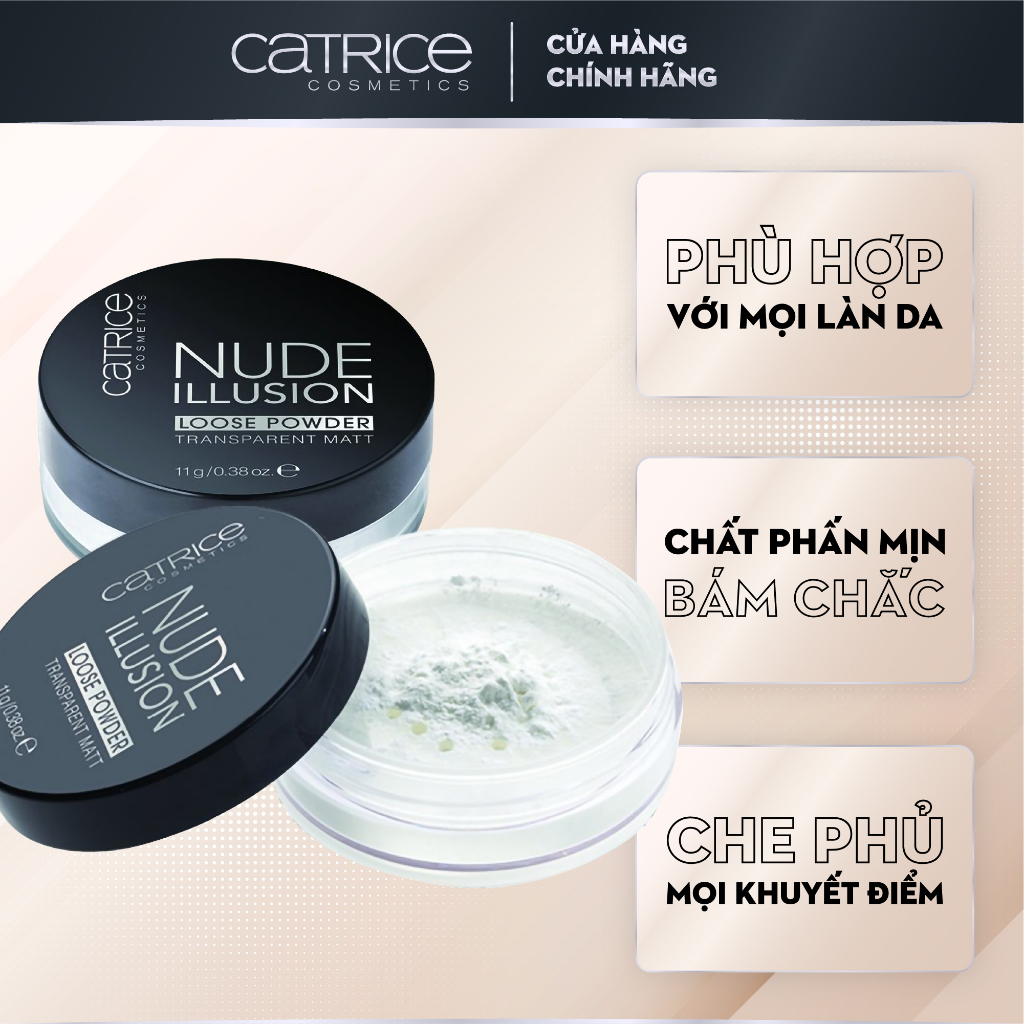 Phấn Phủ Dạng Bột Catrice Nude Illusion Loose Powder Transparent Matt 11g