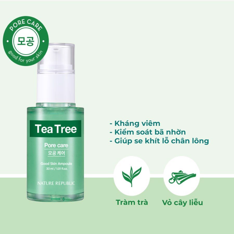 Tinh Chất Nature Republic Good Skin Tea Tree Ampoule Chiết Xuất Tràm ...