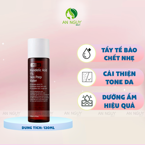 Nước Hoa Hồng By Wishtrend Mandelic Acid 5% Skin Prep Water Giúp Tẩy Tế Bào Chết 120ml