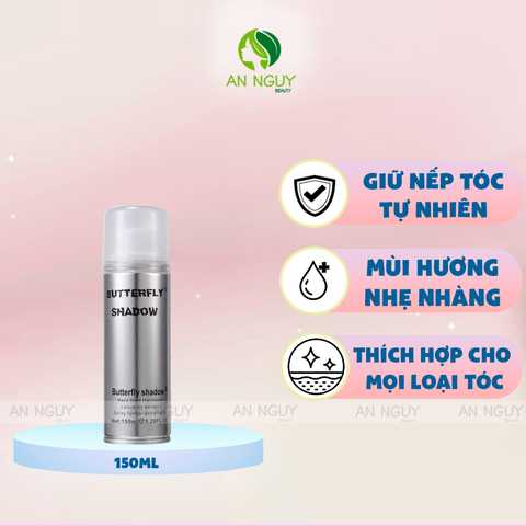 Gôm Xịt Giữ Nếp Tóc Butterfly Shadow Tạo Kiếu Cho Mái Tóc