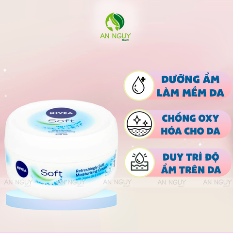 Kem Dưỡng Ẩm Đa Năng Nivea Refreshingly Soft Moisturizing Cream 200ml