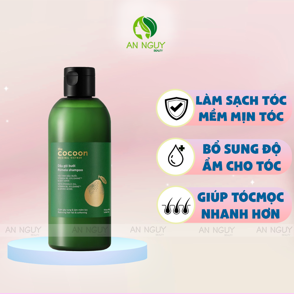 Dầu Gội Bưởi Cocoon Pomelo Shampoo Giúp Giảm Gãy Rụng & Kích Thích Mọc Tóc