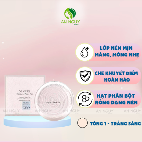 Phấn Phủ Geo Sempre Happy & Please Pact 22gr