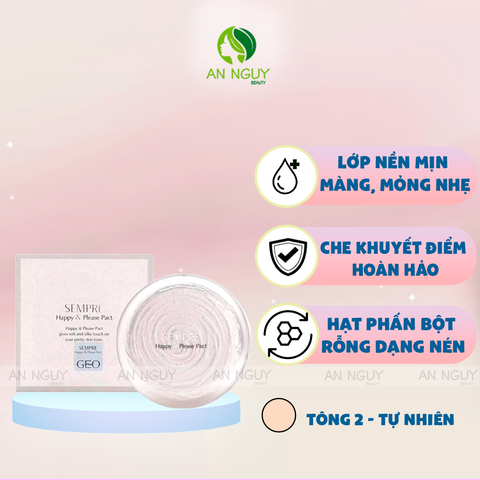 Phấn Phủ Geo Sempre Happy & Please Pact 22gr