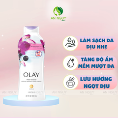 Sữa Tắm Olay Body Wash Lưu Hương Thơm Lâu 650ml (Hàng Mỹ Nhập Khẩu)