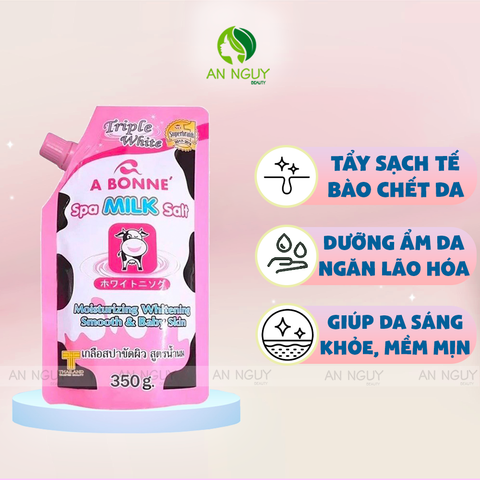 Muối Tắm Tẩy Tế Bào Chết A Bonné Dưỡng Sáng, Mềm Mịn Da 350gr