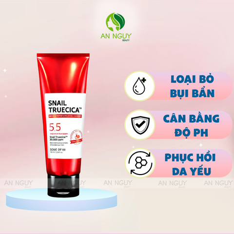 Sữa Rửa Mặt Some By Mi Snail Truecica Miracle Repair Slightly Acid Gel Cleanser 100ml