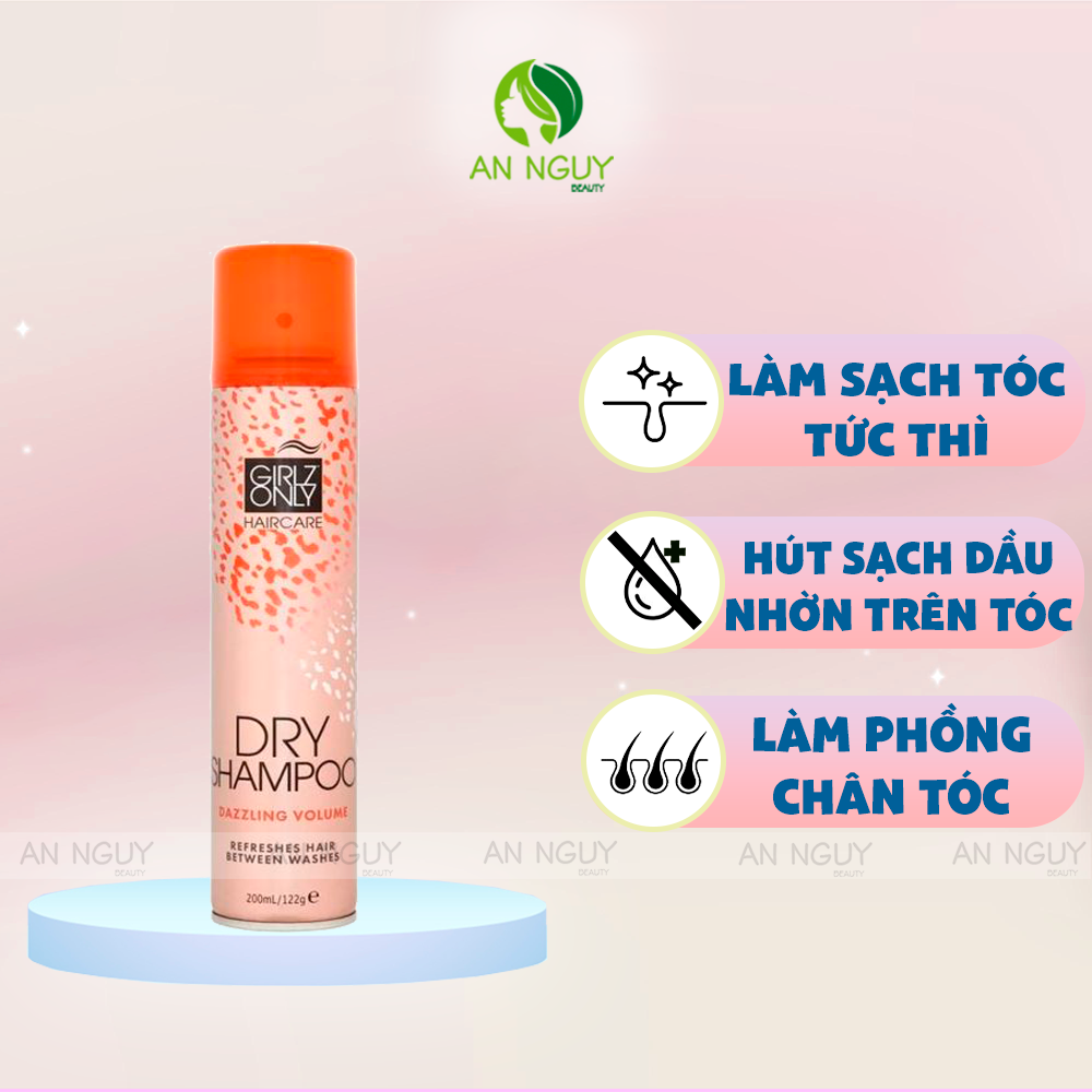 Dầu Gội Khô Girlz Only Dry Shampoo 200ml