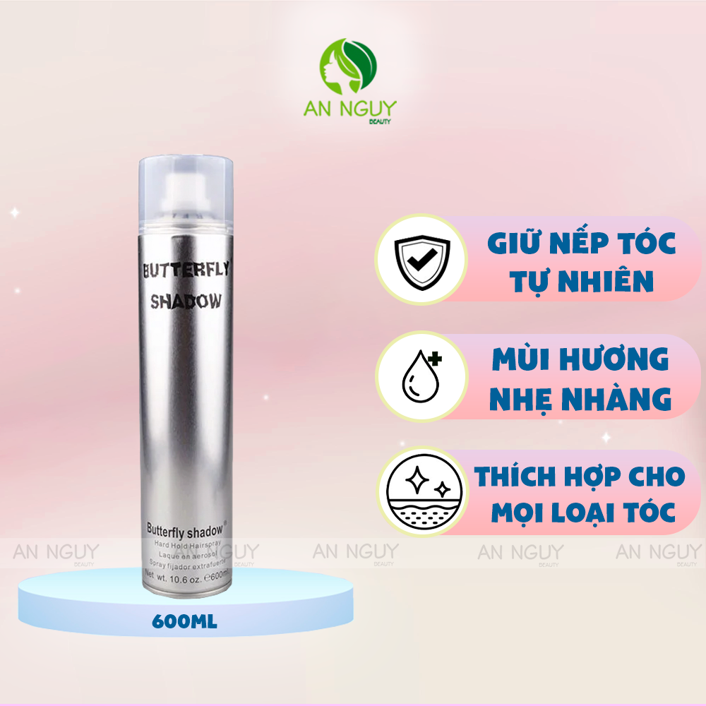 Gôm Xịt Giữ Nếp Tóc Butterfly Shadow Tạo Kiếu Cho Mái Tóc