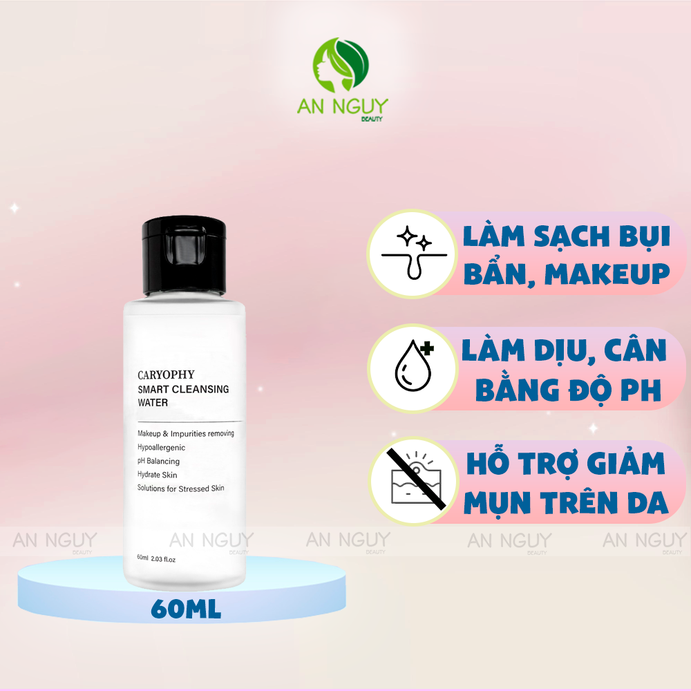 Nước Tẩy Trang Caryophy Smart Cleansing Water Cho Da Dầu Mụn, Nhạy Cảm