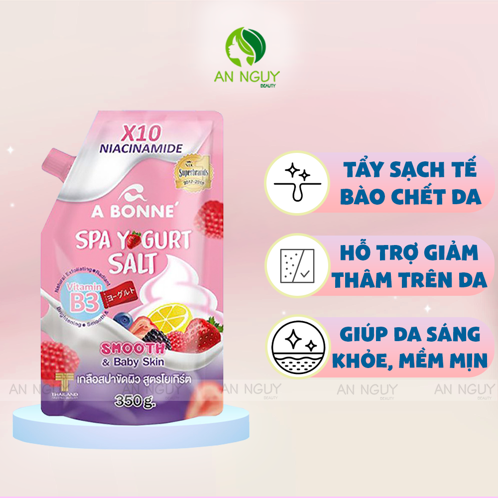 Muối Tắm Tẩy Tế Bào Chết A Bonné Dưỡng Sáng, Mềm Mịn Da 350gr