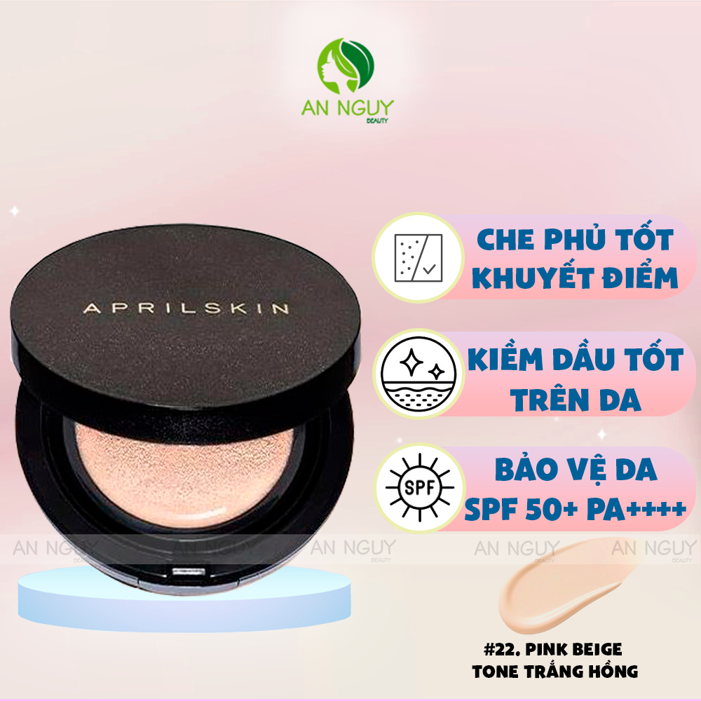 Phấn Nước Aprilskin Black Magic Snow Galaxy Edition Cushion SPF 50+/PA+++ Mịn Lì 15gr