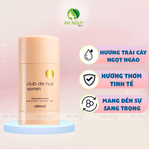 Lăn Khử Mùi Nữ Armaf Club De Nuit Deodorant Stick 75gr