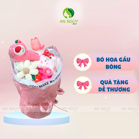 Bó Hoa Gấu Bông Teddy Dễ Thương