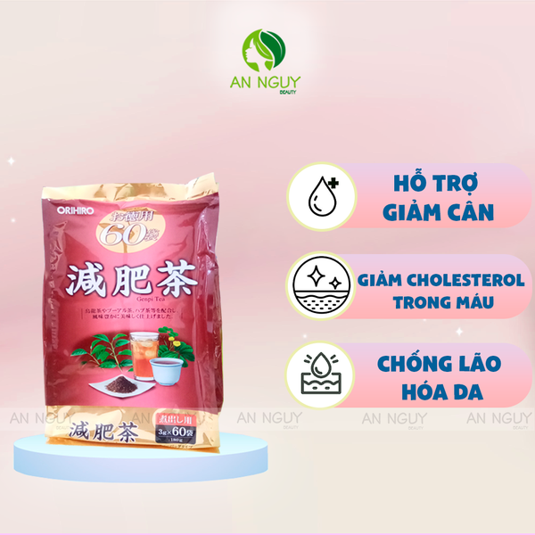 Trà Thảo Dược Giảm Mỡ Bụng Genpi Orihiro 60 gói