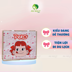 Túi Cói Mẫu Gấu Dâu/ Peko Màu Xanh/ Peko Màu Trắng Nút Bấm