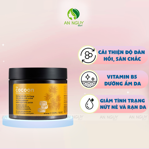 Tẩy Tế Bào Chết Cơ Thể Cocoon Palmyra Palm Sugar Body Polish Đường Thốt Nốt An Giang 200ml